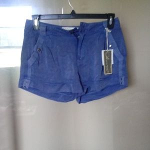 Ladies short size small blue